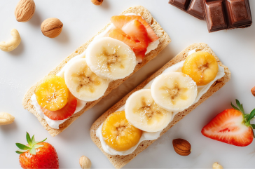 Творожный десерт с хлебцами